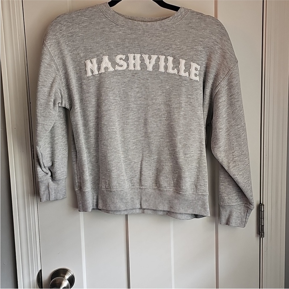 Hello Frankie Girls Crew Neck Sweatshirt “NASHVILLE” Design Sz Medium